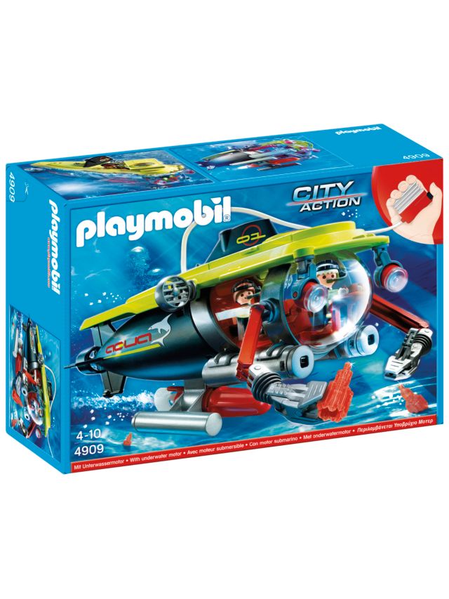 Playmobil Deep Sea Submarine With Underwater Motor