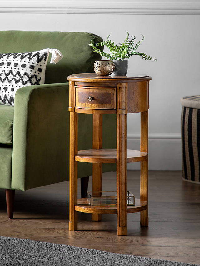 John Lewis Partners Hemingway Tall, Tall Round Accent Table