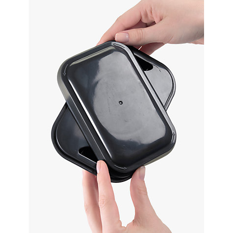 What stores carry rectangular tin containers?