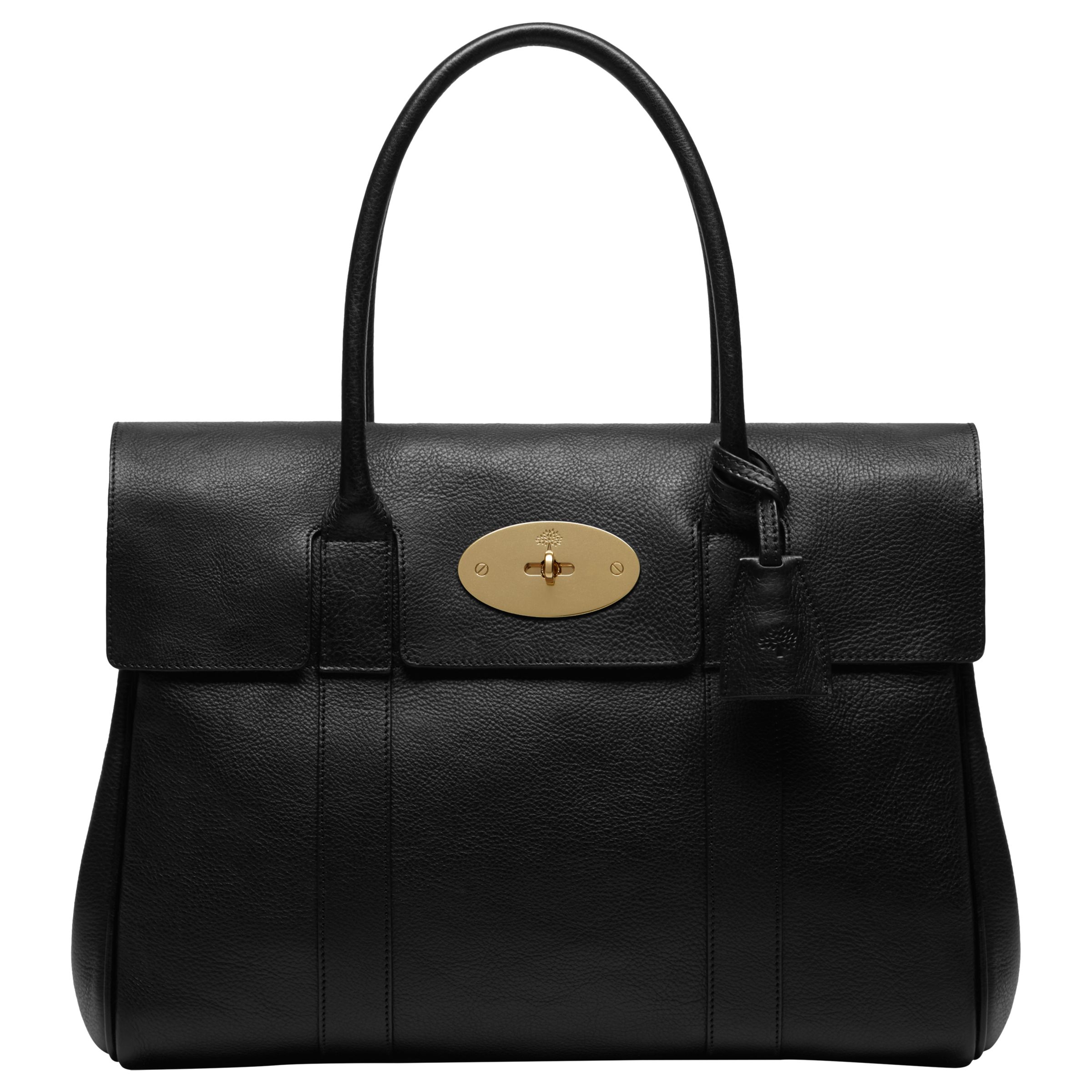 Buy Mulberry Bayswater Leather Grab Bag | John Lewis