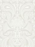 Cole & Son Malabar Wallpaper, White on Linen, 95/7039