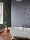 Cole & Son Malabar Wallpaper, White on White, 95/7040