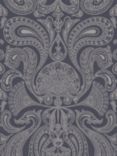 Cole & Son Malabar Wallpaper, Gilver/Charcoal, 95/7043