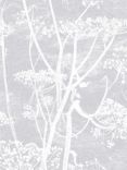 Cole & Son Cow Parsley Wallpaper, Lilac on White