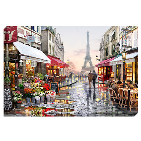 Buy Richard Macneil - Paris Flower Shop Print on Canvas 