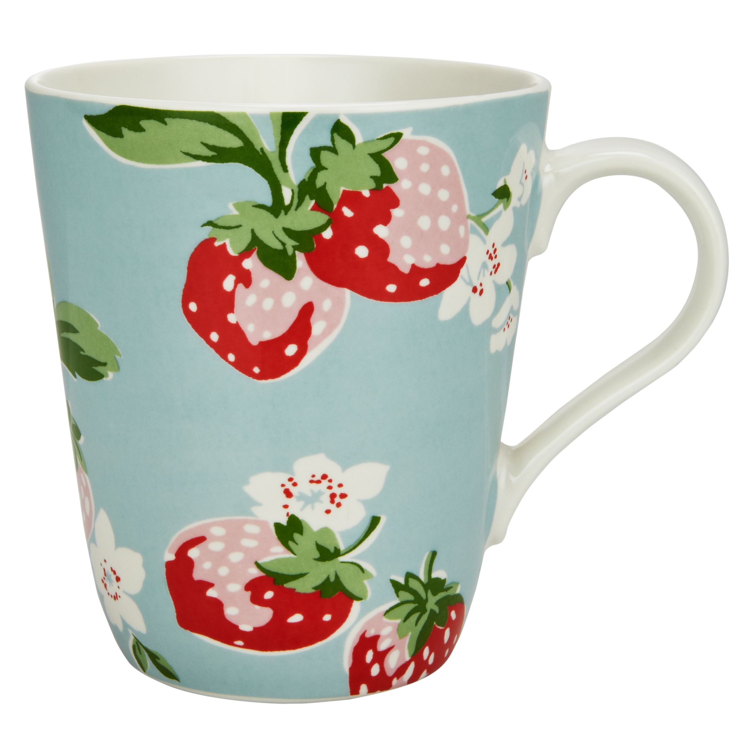 Cath Kidston Strawberry Blue Mug, 0.5L 