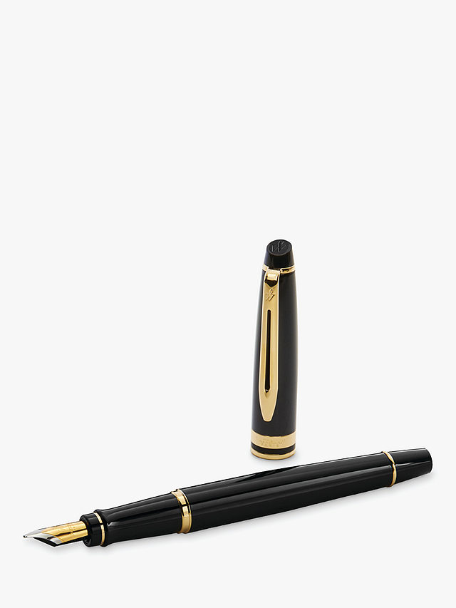 Waterman Expert Fountain Pen, Black/Gold