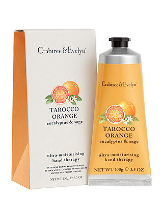 Crabtree & Evelyn Tarocco Orange, Eucalyptus & Sage Hand Therapy Cream, 100g