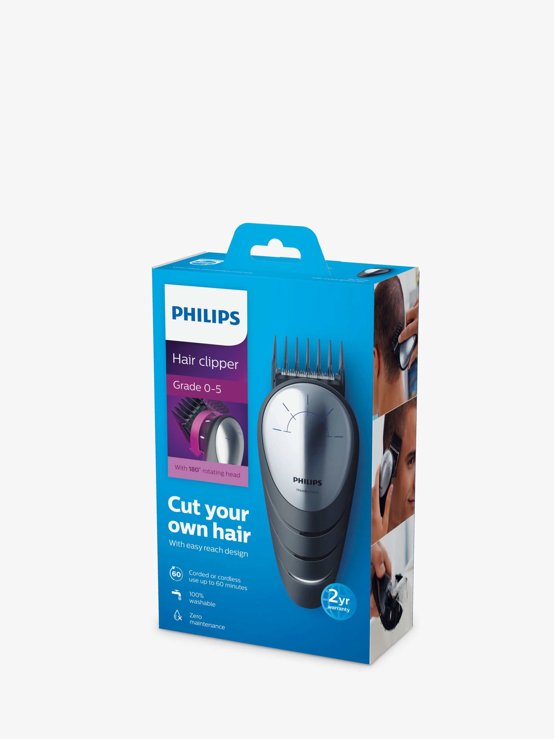 philips 180 pivoting clipper head charger