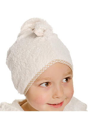 Cuddledry Cuddletwist Children's Hair Towel, Ecru/Gingham