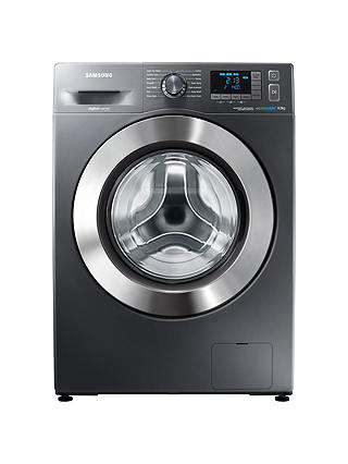 Samsung WF80F5E5U4X ecobubble™ Freestanding Washing Machine, 8kg Load, A+++ Energy Rating, 1400rpm Spin, Graphite