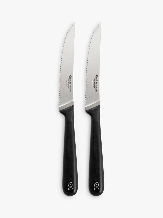 Robert Welch Signature Stainless Steel Serrated Steak Knives, Set of 2, 15cm