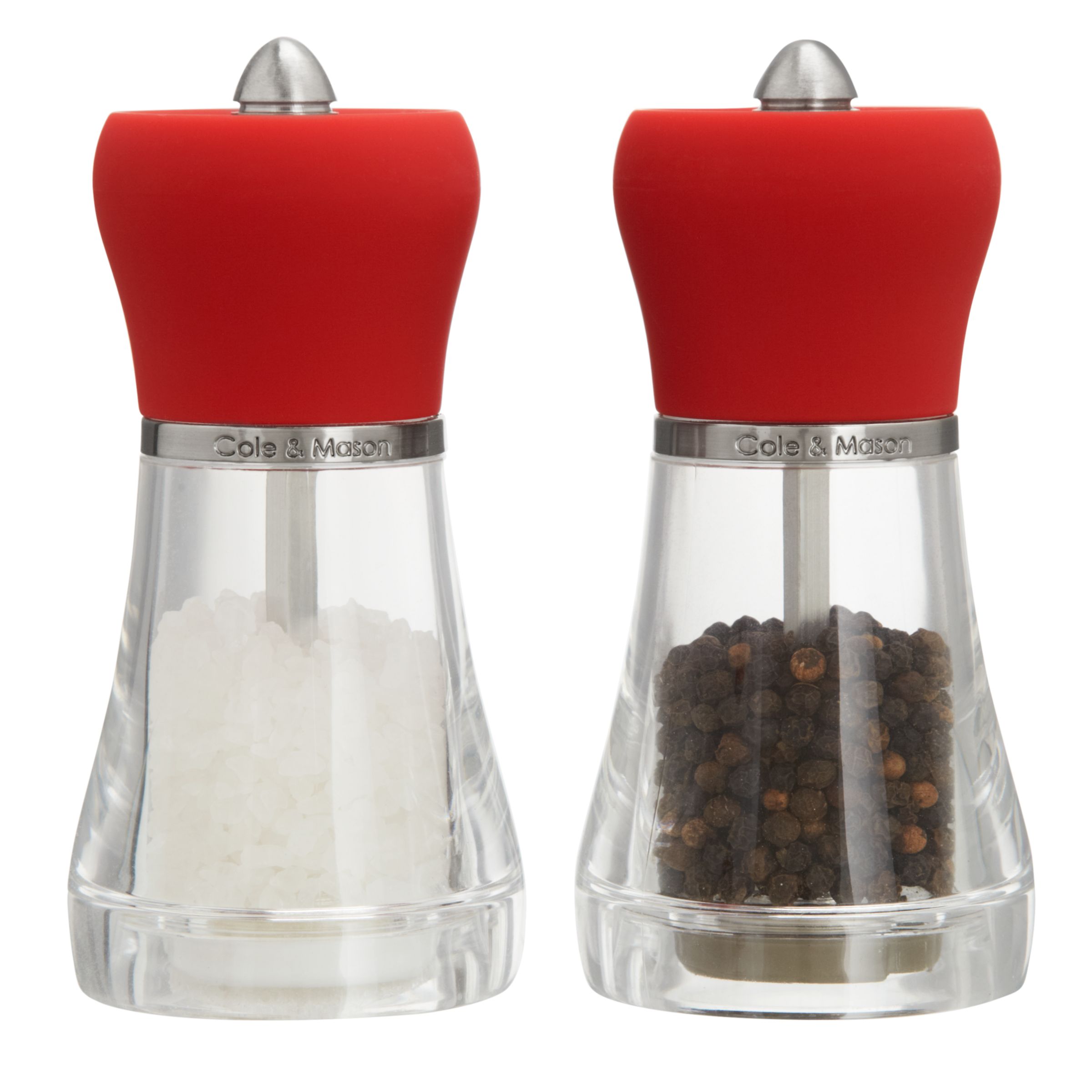 Cole and Mason Napoli Red Salt and Pepper Mill Gift Set 
