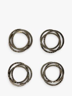 John Lewis Links Napkin Rings, Set of 4