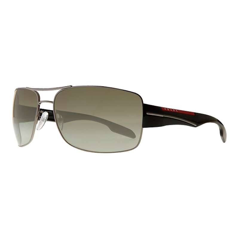 Buy Prada PS53NS Active Rectangular Sunglasses, Gunmetal Online at johnlewis.com