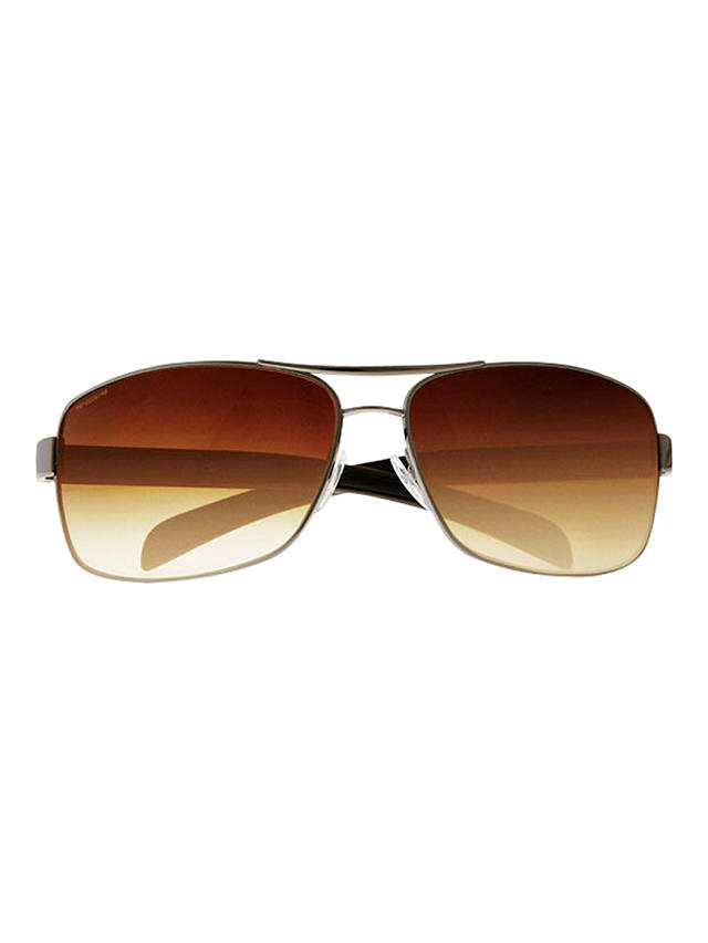 Prada Linea Rossa PS541S Aviator Sunglasses, Brown, Brown