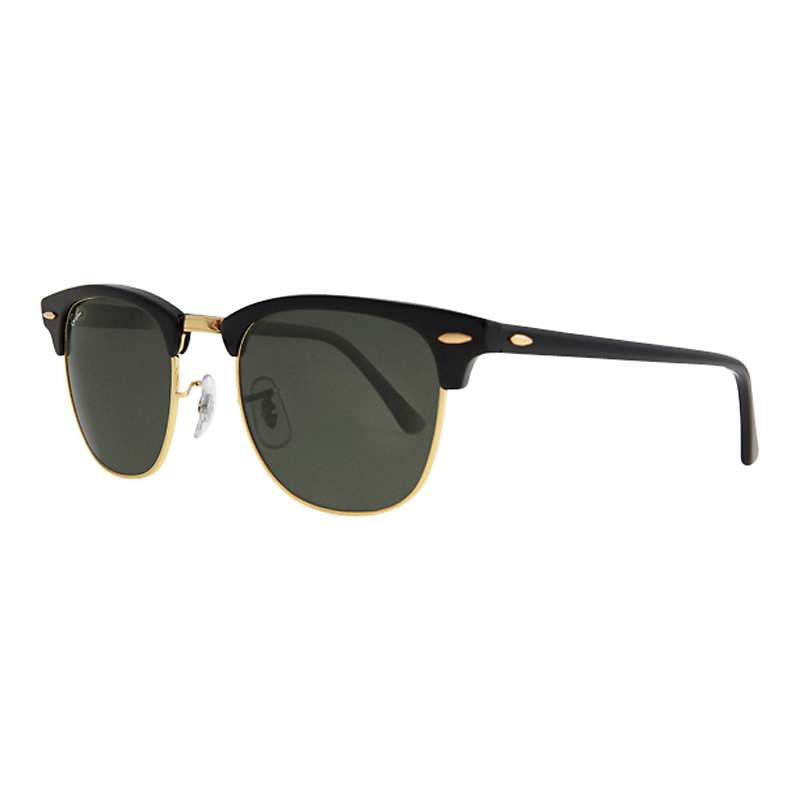 Buy Ray-Ban RB3016 Unisex Classic Clubmaster Sunglasses, Ebony/Arista Online at johnlewis.com