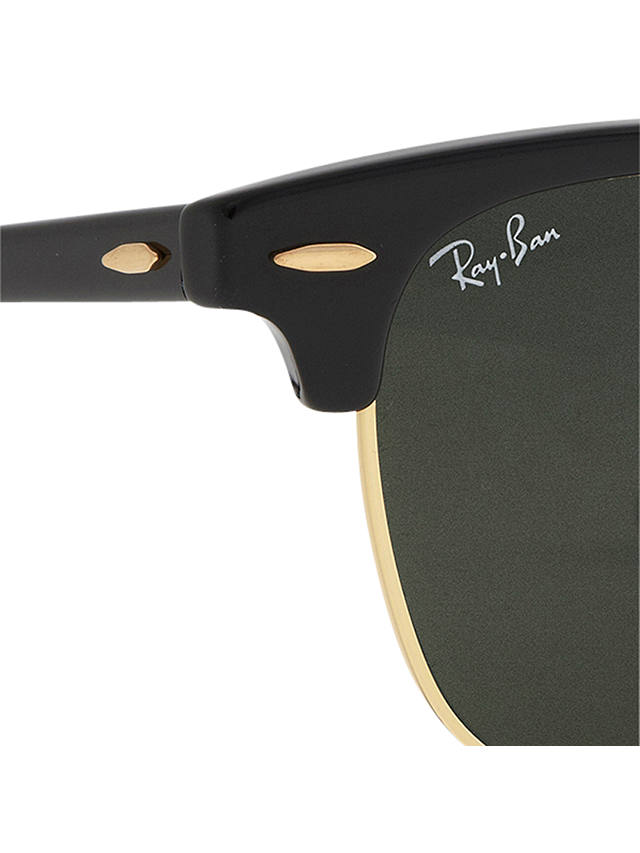 Ray-Ban RB3016 Unisex Classic Clubmaster Sunglasses, Ebony/Arista