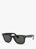 Ray-Ban RB2140 Polarised Wayfarer Sunglasses, Black