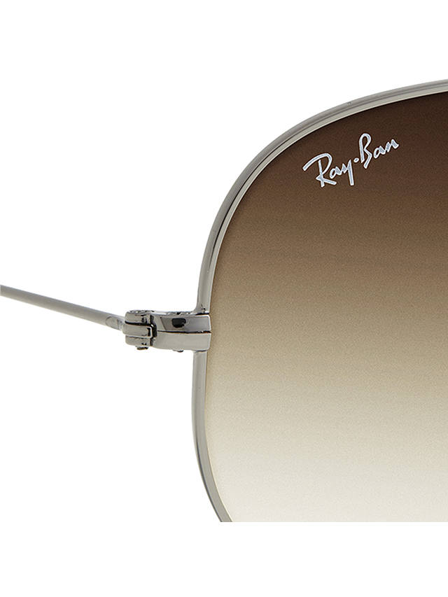 Ray-Ban RB3025 Iconic Aviator Sunglasses, Gunmetal/Brown