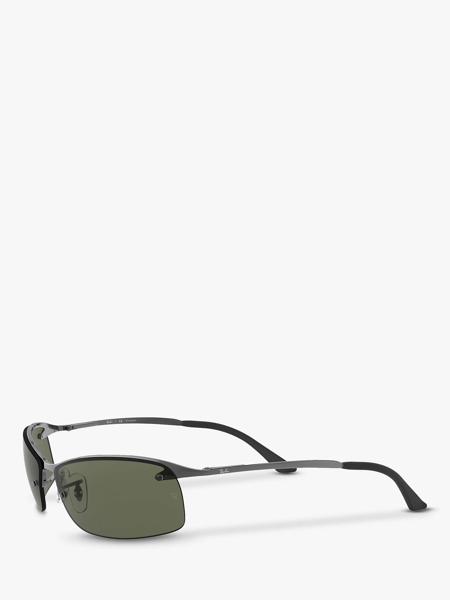 Buy Ray-Ban RB3183 Polarised Rectangular Sunglasses Online at johnlewis.com