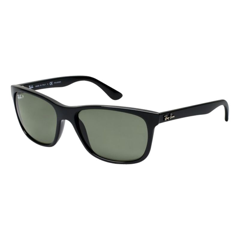 Ray-Ban RB4181 Polarised Classic Sunglasses, Black at John Lewis & Partners