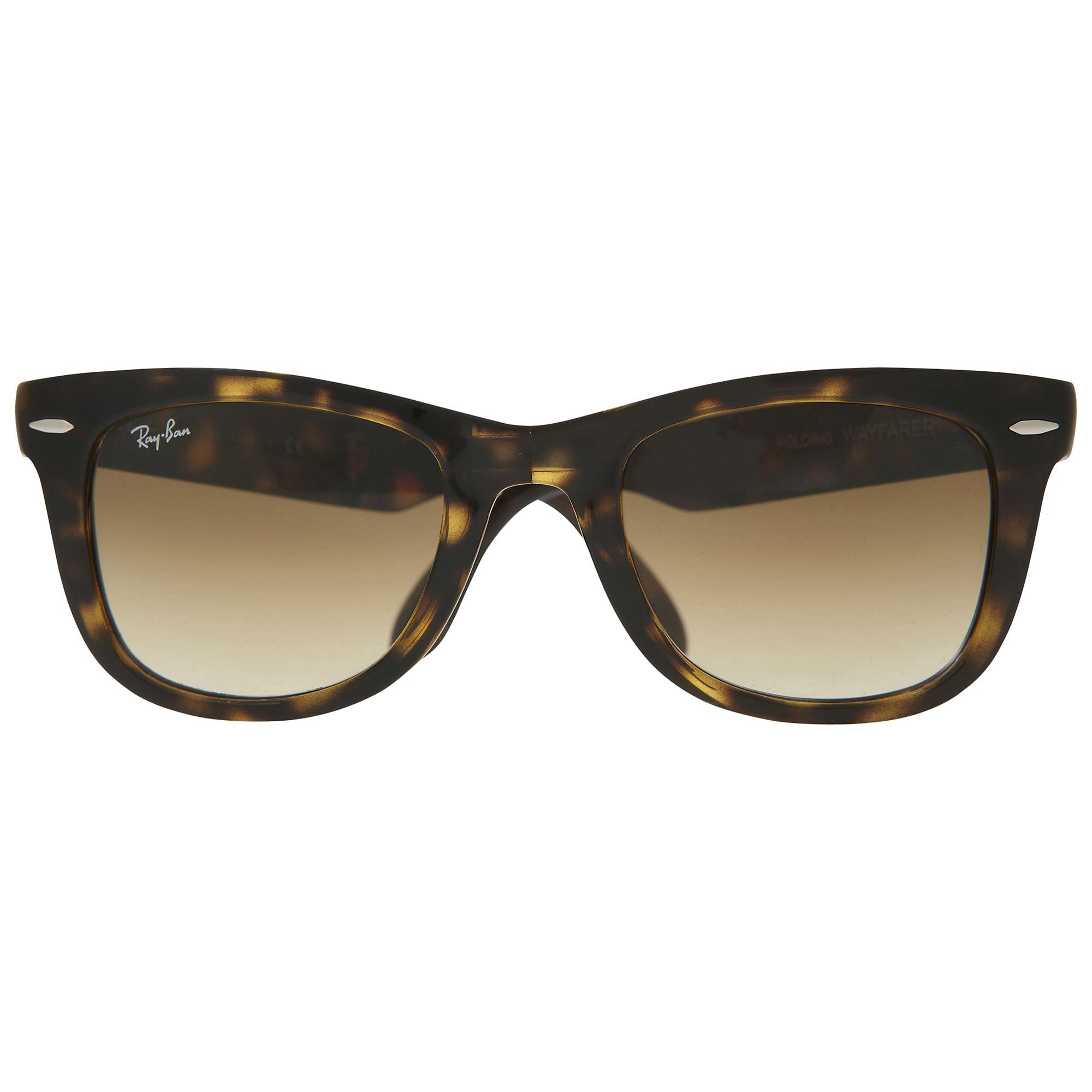 Buy Ray-Ban RB4105 Folding Wayfarer Sunglasses, Light Havana Online at johnlewis.com