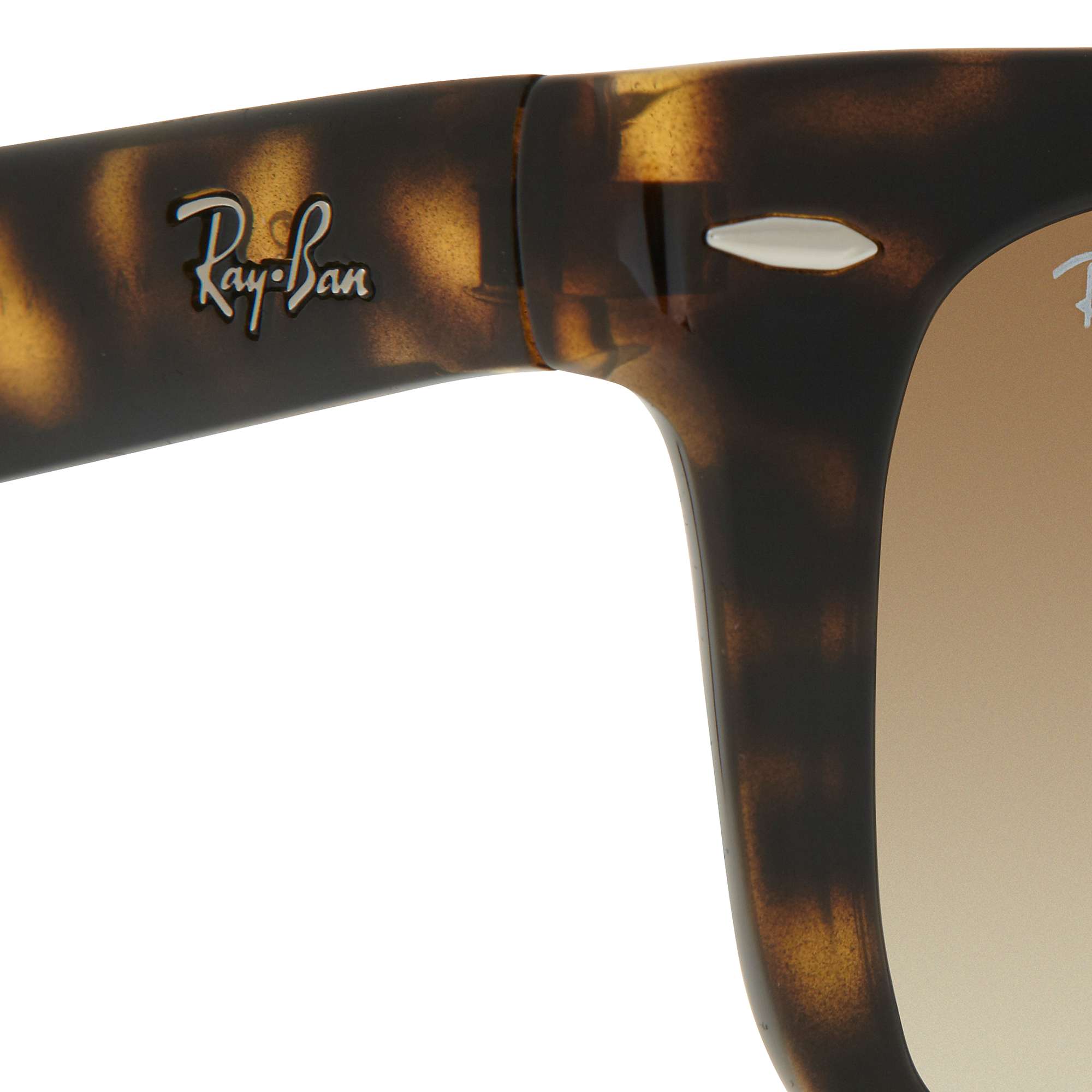 Buy Ray-Ban RB4105 Folding Wayfarer Sunglasses, Light Havana Online at johnlewis.com