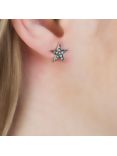 London Road 9ct Gold Portobello Starry Night Diamond Star Stud Earrings, Yellow Gold