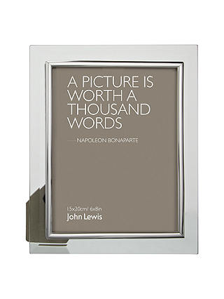 John Lewis & Partners Glass Metal Border Photo Frame, 6 x 8" (15 x 20cm)