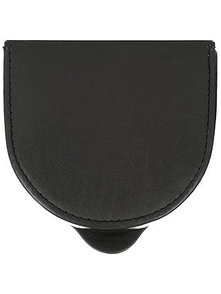John Lewis & Partners Leather Coin Purse, Black