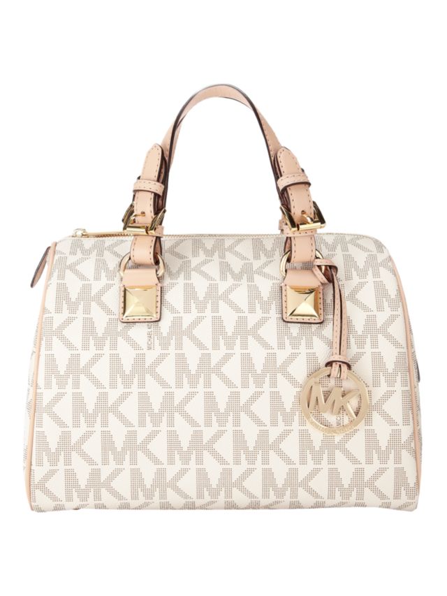 MICHAEL Michael Kors Grayson Satchel Bag Vanilla