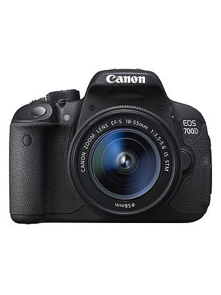 Canon EOS 700D Digital SLR Camera with 18-55mm STM Lens, HD 1080p, 18MP, 3" LCD Touch Screen
