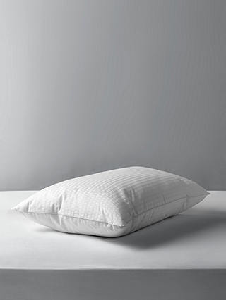 John Lewis & Partners Synthetic Collection Breathable Microfibre Standard Pillow, Medium/Firm