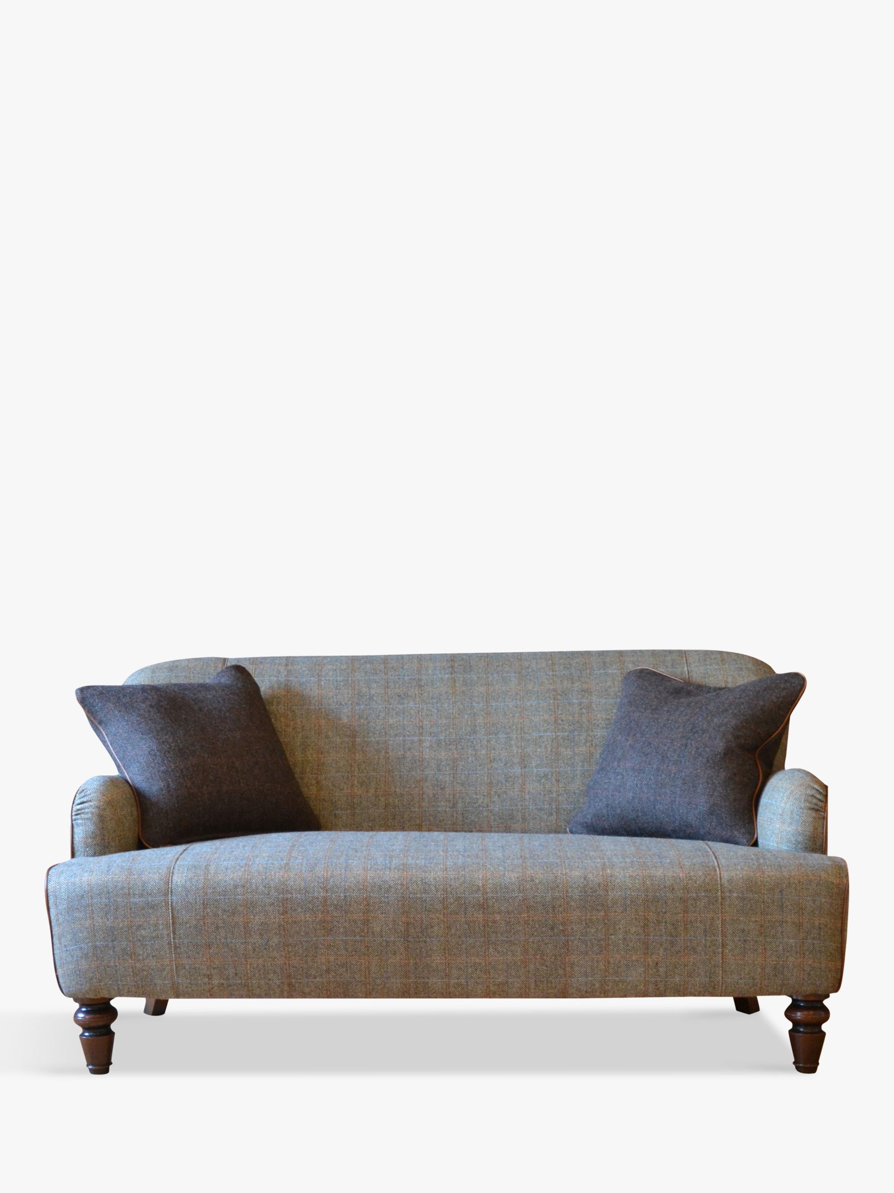 Photo of Tetrad lewis petite 2 seater sofa harris tweed bracken herringbone