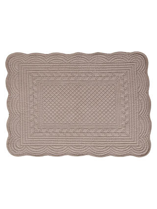 John Lewis Quilted Placemats, Set of 2, Mole