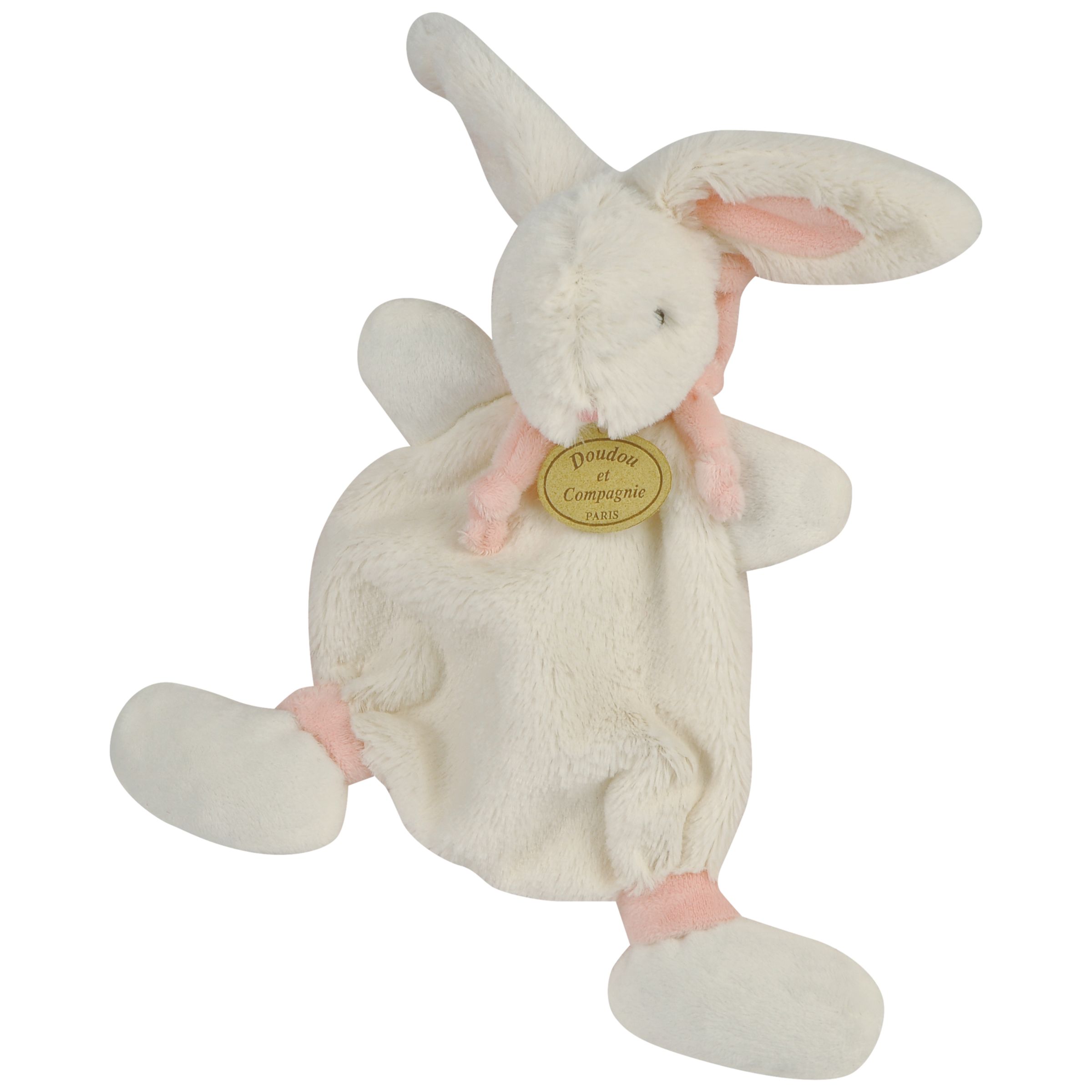 Doudou et Compagnie Rabbit Baby Comforter, Pink