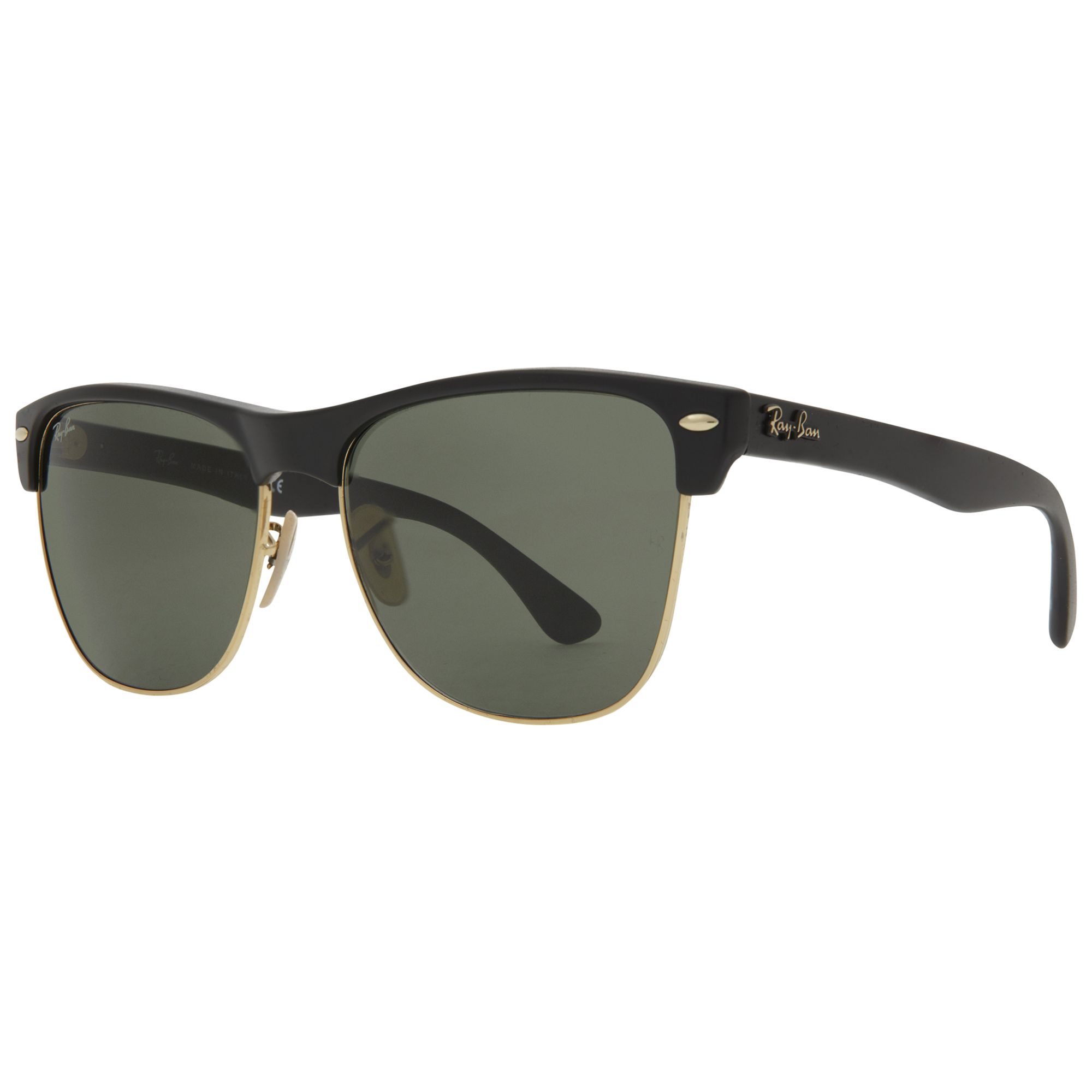 Ray-Ban RB4175 Oversized Clubmaster Sunglasses, Black
