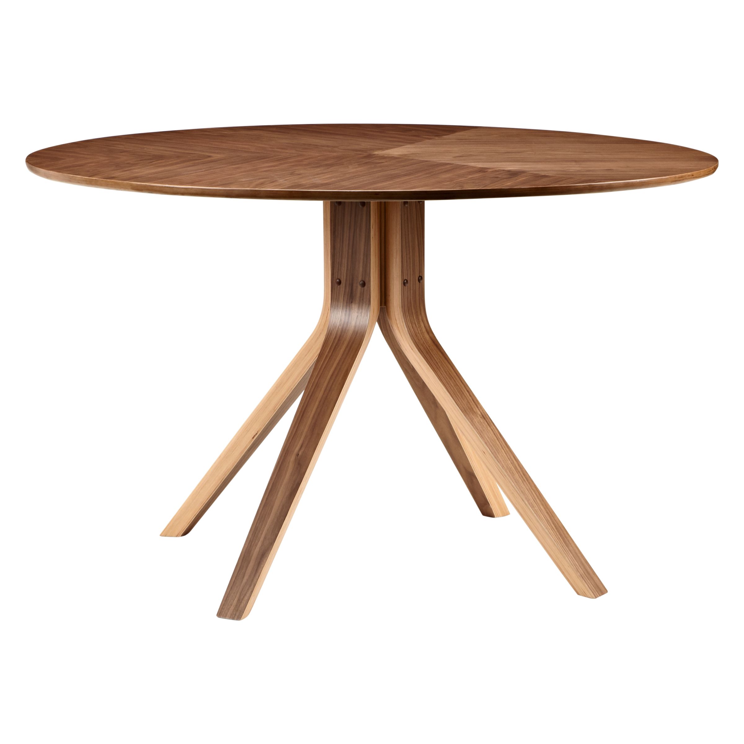 House by John Lewis Radar 6 Seater Round Dining Table, Walnut