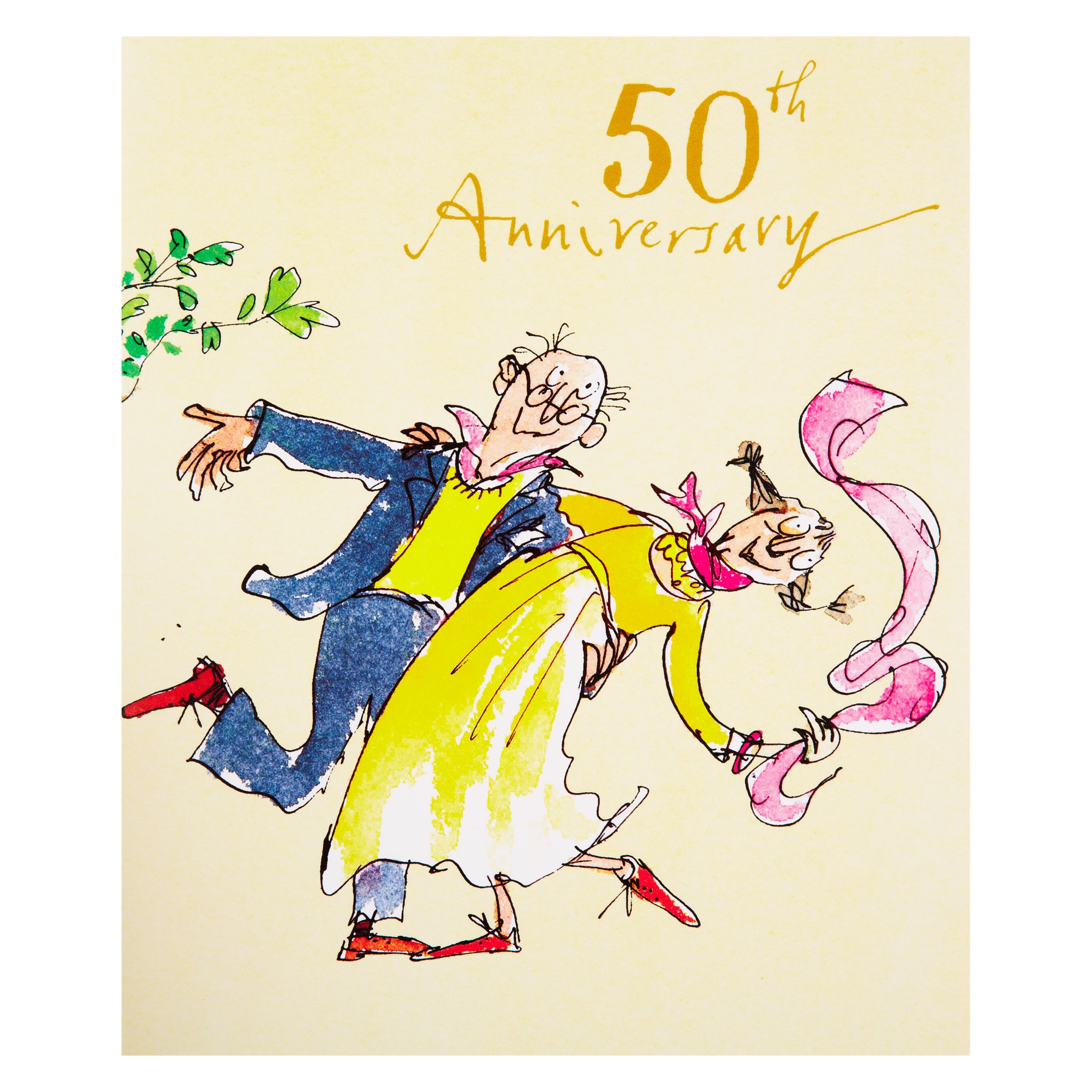Woodmansterne Couple Dancing 50th  Anniversary  Card at John  