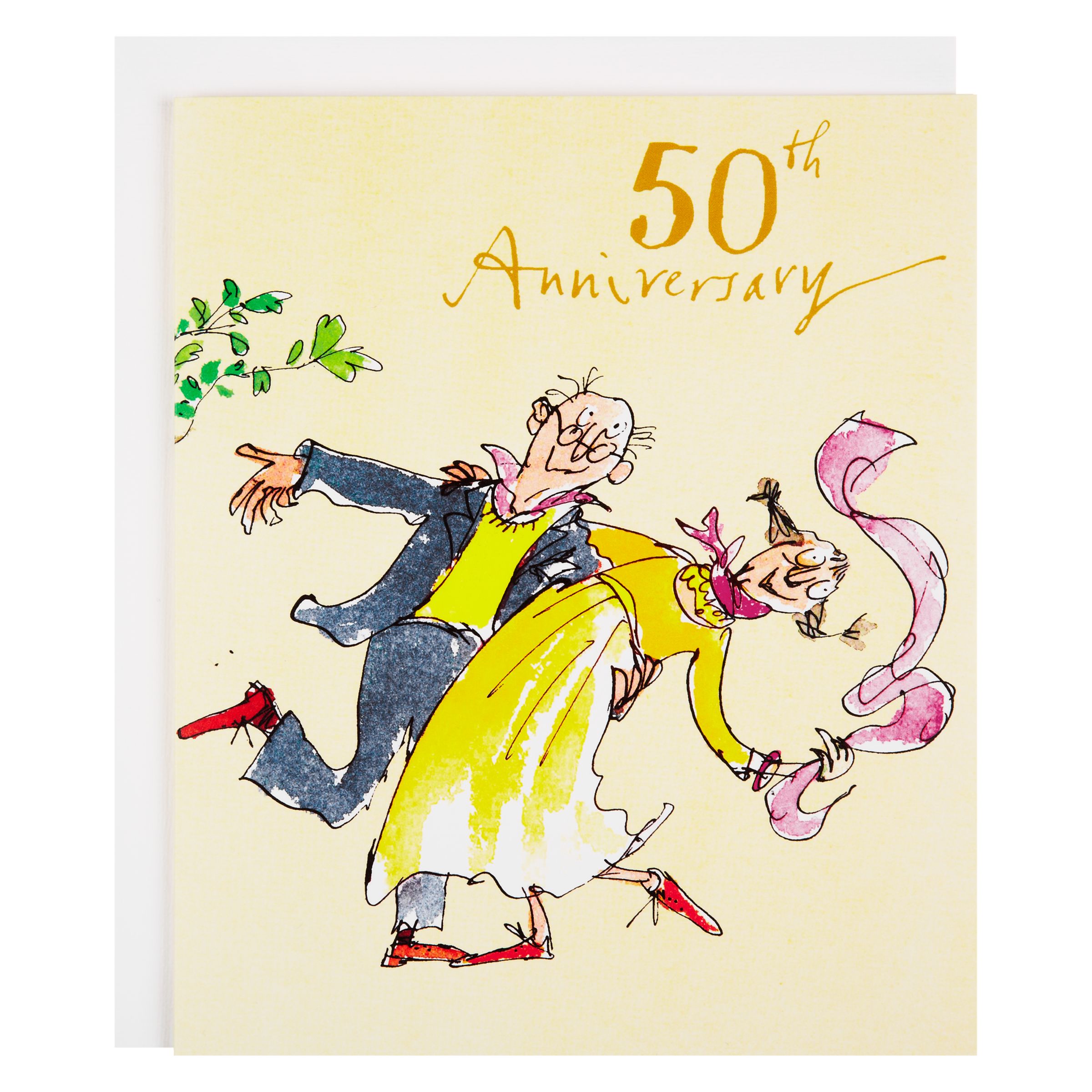 Woodmansterne Couple Dancing 50th Anniversary  Card at John  