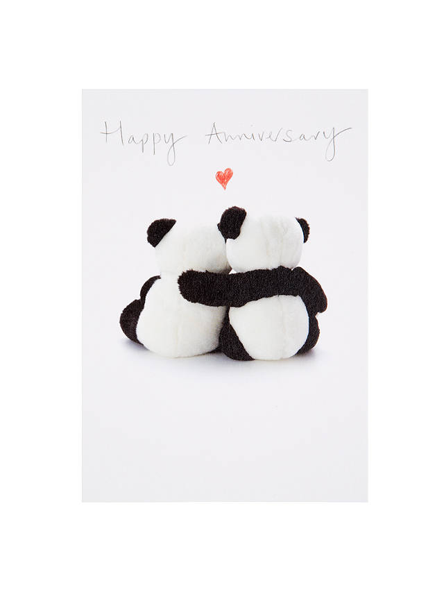 Woodmansterne Two Pandas Hugging Anniversary Card