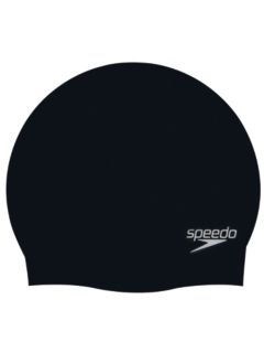 Speedo Adult Moulded Silicone Cap, Black