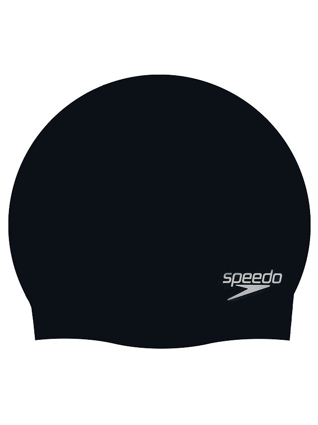 Speedo Adult Moulded Silicone Cap, Black