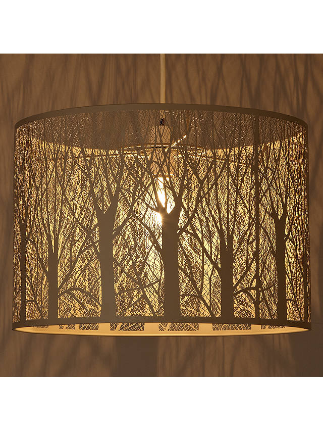 Large Ceiling Shade Taupe, Tree Shadow Lamp Shader
