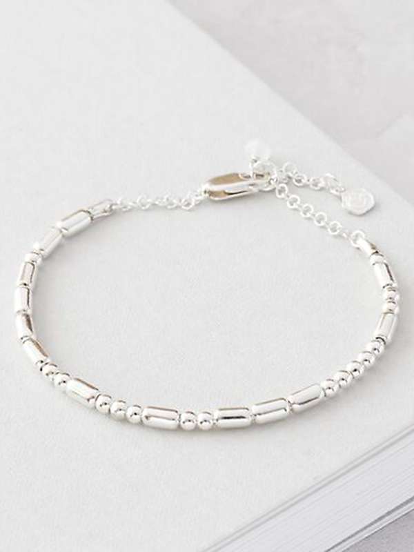 Buy Under the Rose Personalised Love Morse Code Bracelet, Silver Online at johnlewis.com
