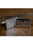 Under the Rose Personalised Inscribed Message Cufflinks
