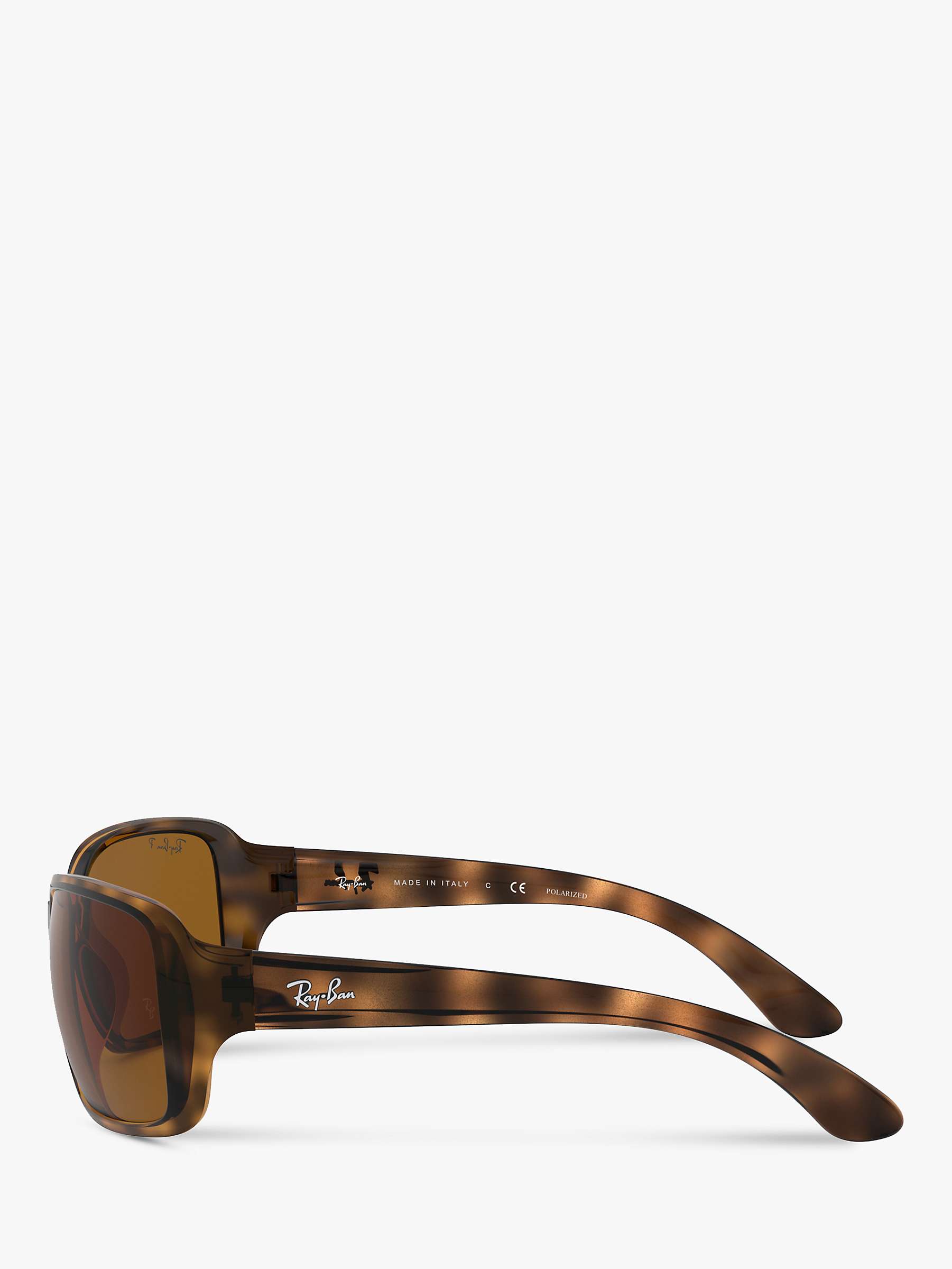 Buy Ray-Ban RB4068 Oversized Square Sunglasses, Havana Online at johnlewis.com