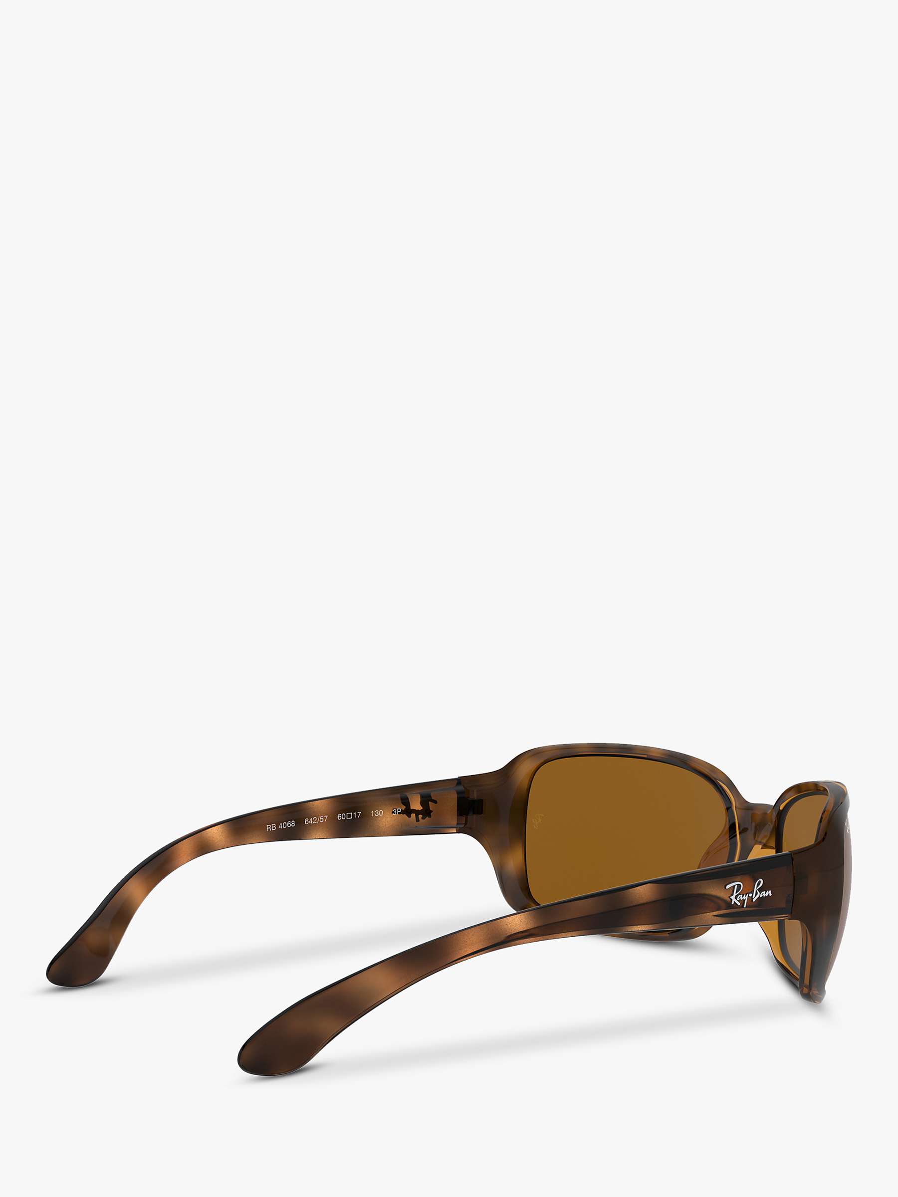 Buy Ray-Ban RB4068 Oversized Square Sunglasses, Havana Online at johnlewis.com