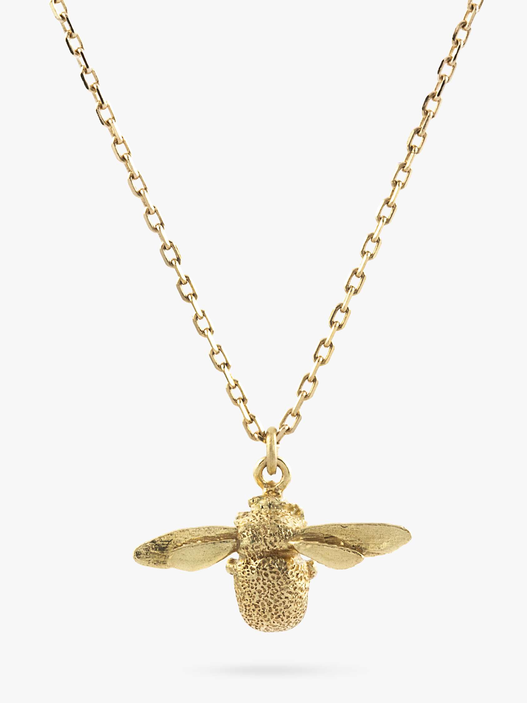 Buy Alex Monroe 18ct Yellow Gold Goldcrest Teeny Tiny Bumble Bee Pendant, Gold Online at johnlewis.com
